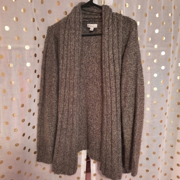 Gray open drape cardigan medium - Picture 1 of 2